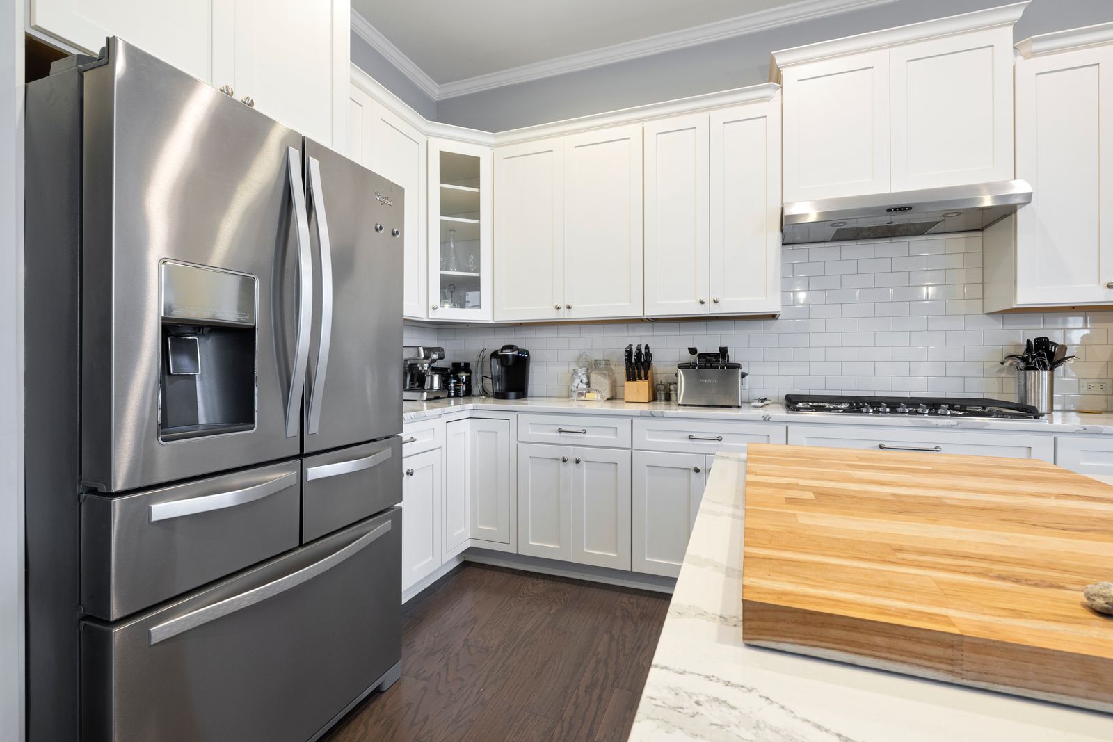 DCS stainless French-door refrigerator
