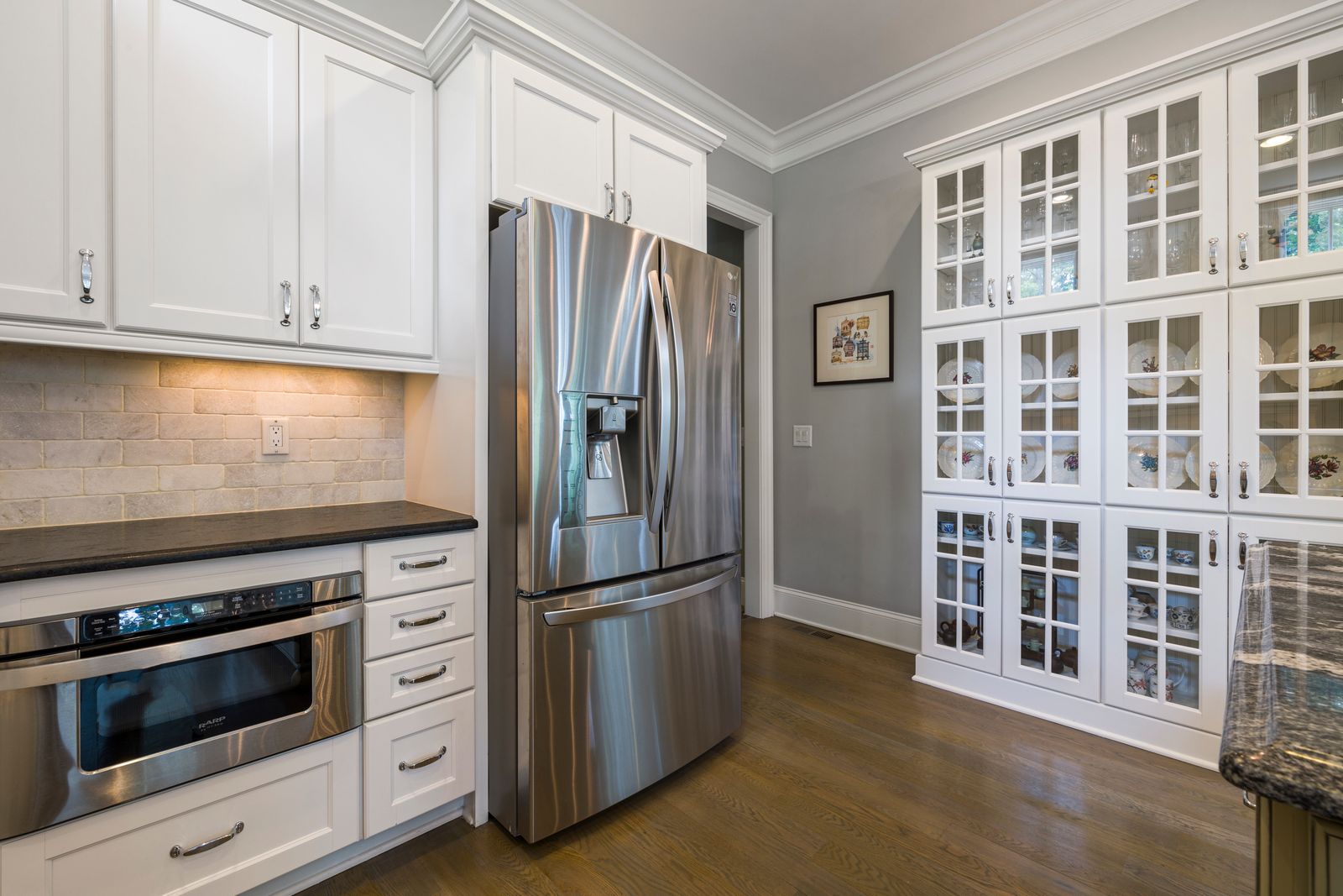 DCS stainless built-in wall oven front