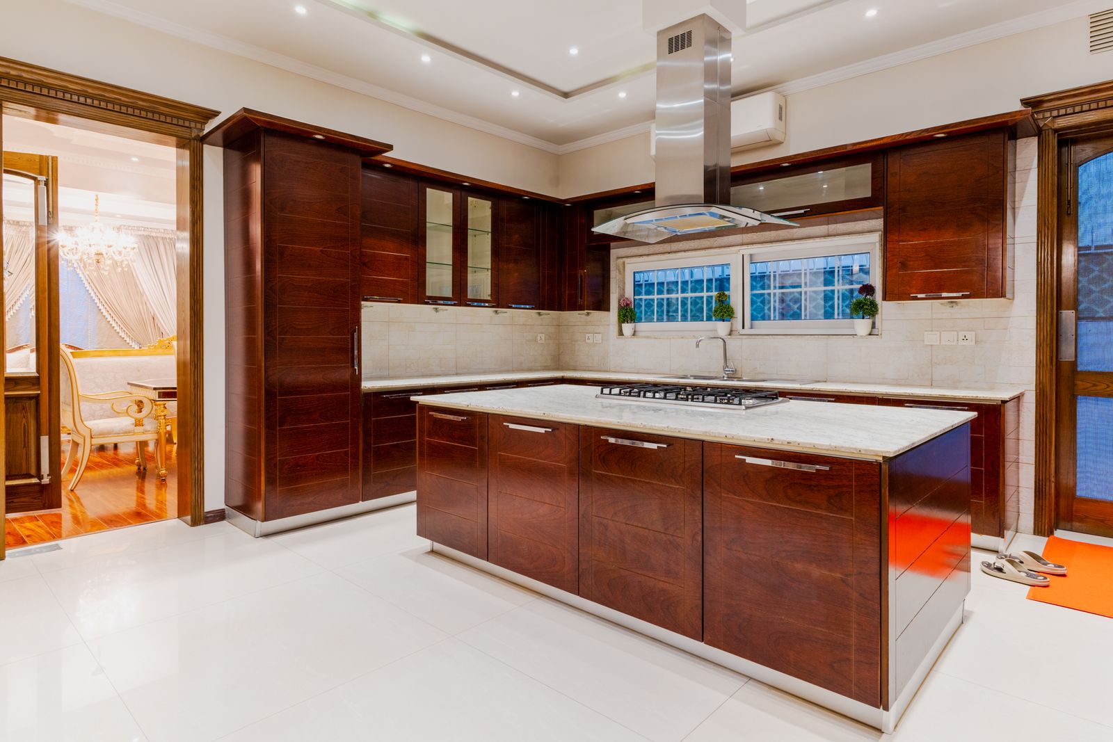 DCS island range hood with baffle filters — certified hood service
